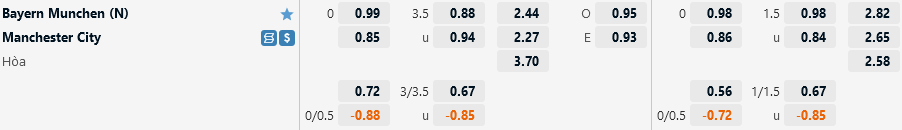 Bayern Munich vs Man City Bayern Munich vs Man City