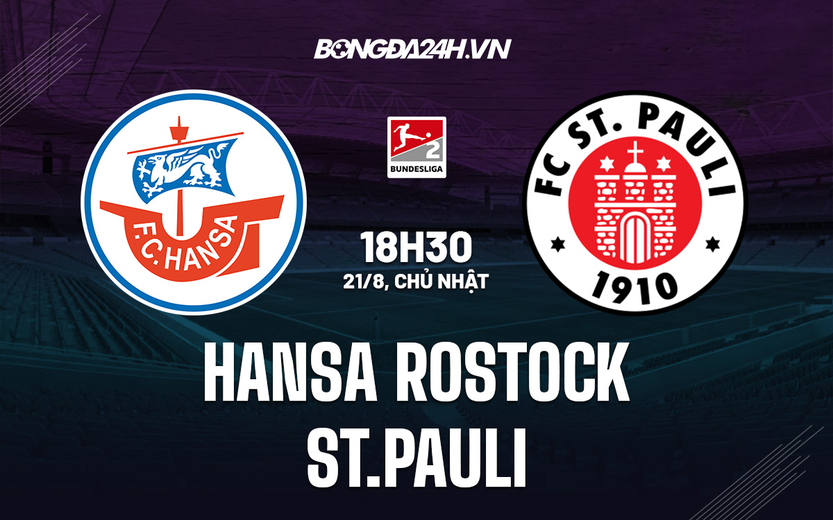 Nhận định, dự đoán Hansa Rostock vs St.Pauli 18h30 ngày 21/8 (Hạng 2 Đức 2022/23) kết quả pauli