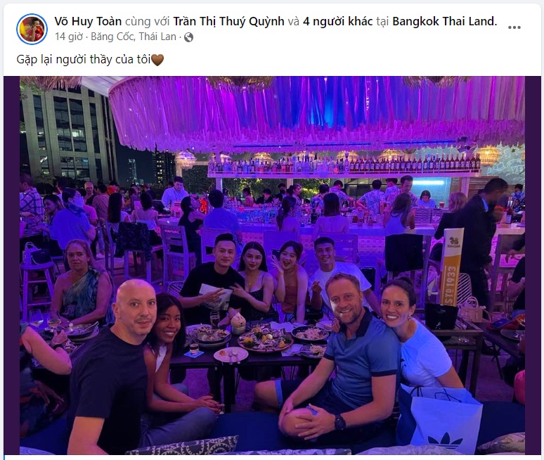 Võ Huy Toàn sang Thái Lan tái ngộ với HLV Polking 1 Võ Huy Toàn sang Thái Lan tái ngộ với HLV Polking 1