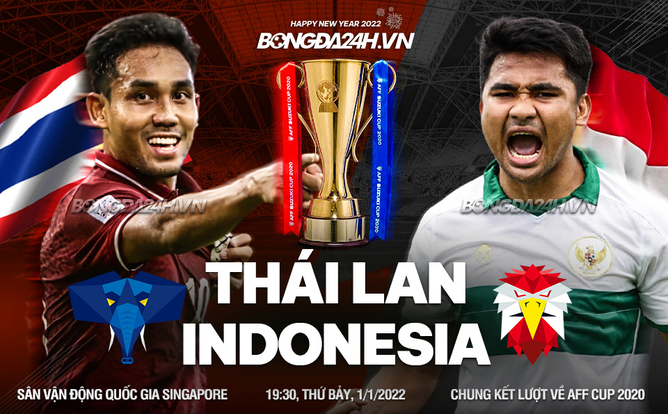 Nhận định Thái Lan vs Indonesia (19h30 ngày 1/1/2022): Khó có bất ngờ indo với thái lan