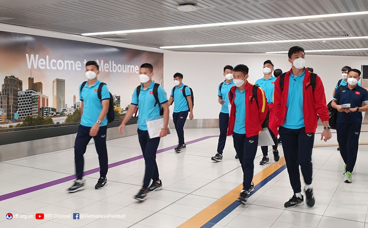 ĐT Việt Nam đã đặt chân tới Australia ngày 22/1