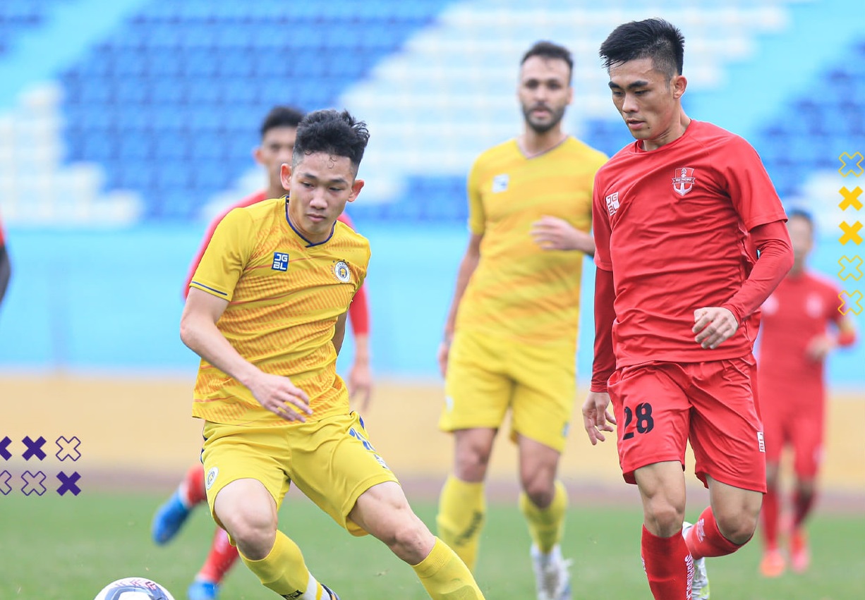 CLB Hà Nội vs Hải Phòng . Ảnh: Hà Nội FC