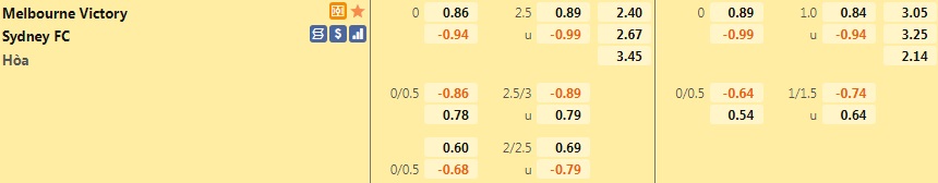 Melbourne Victory vs Sydney FC
