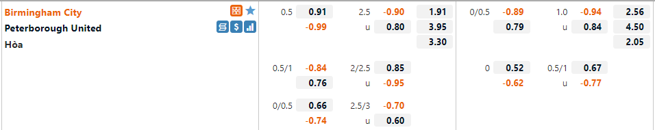 Birmingham vs Peterborough