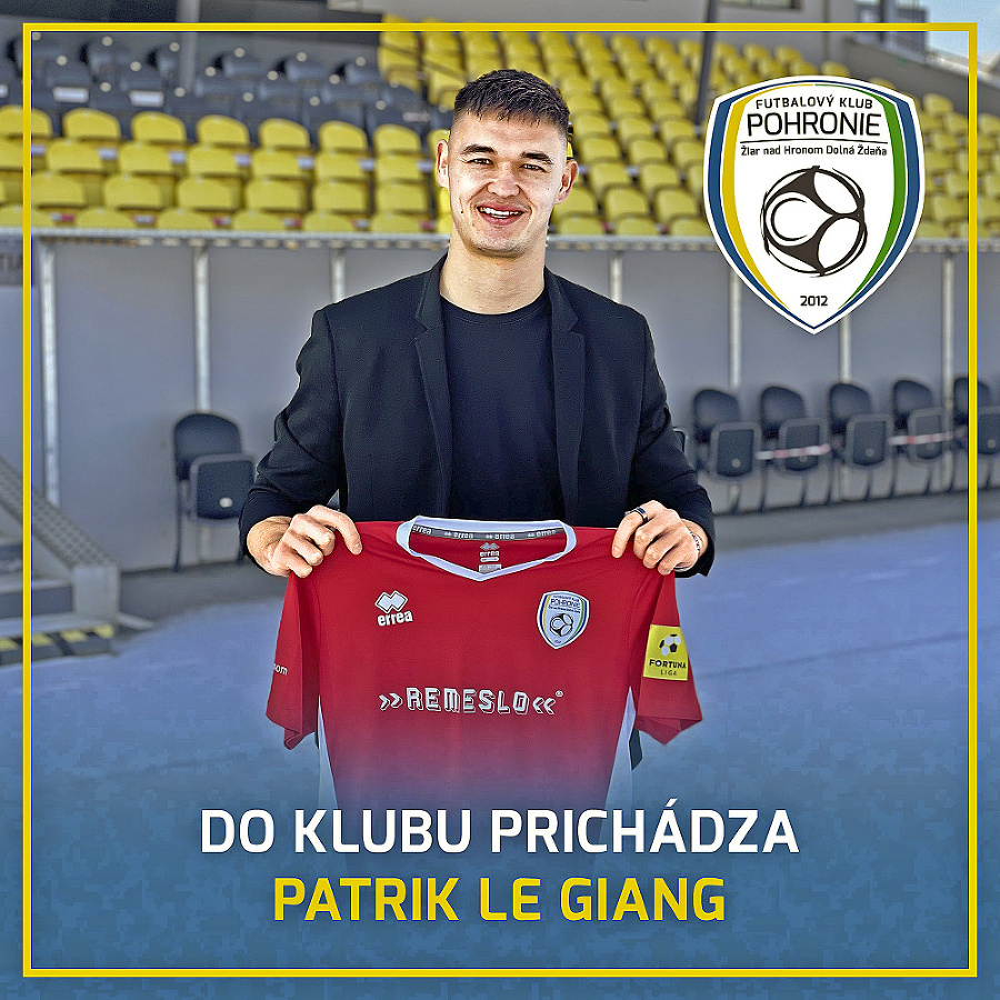Thủ thành Việt kiều Patrik Lê Giang gia nhập FK Pohronie hình ảnh