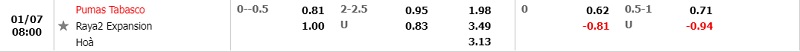 Tỷ lệ Pumas Tabasco vs Raya2 Expansion Tỷ lệ Pumas Tabasco vs Raya2 Expansion
