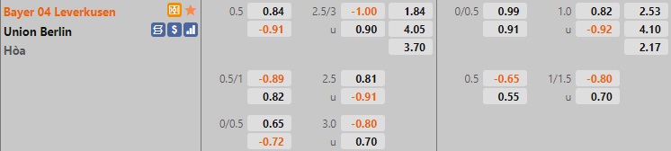 Leverkusen vs Union Berlin