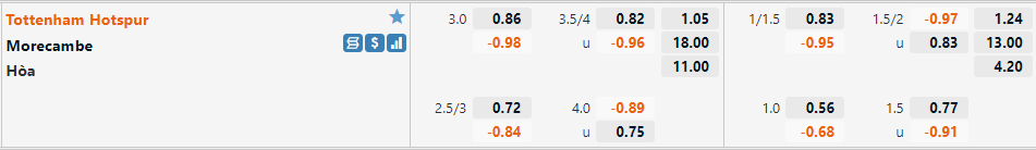 Tottenham vs Morecambe Tottenham vs Morecambe