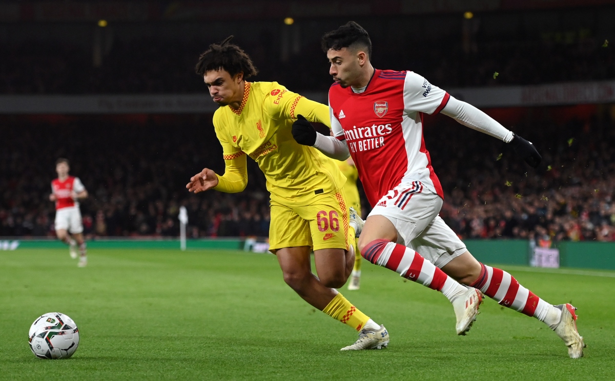 Arsenal vs Liverpool la tran cau tam diem vong 10