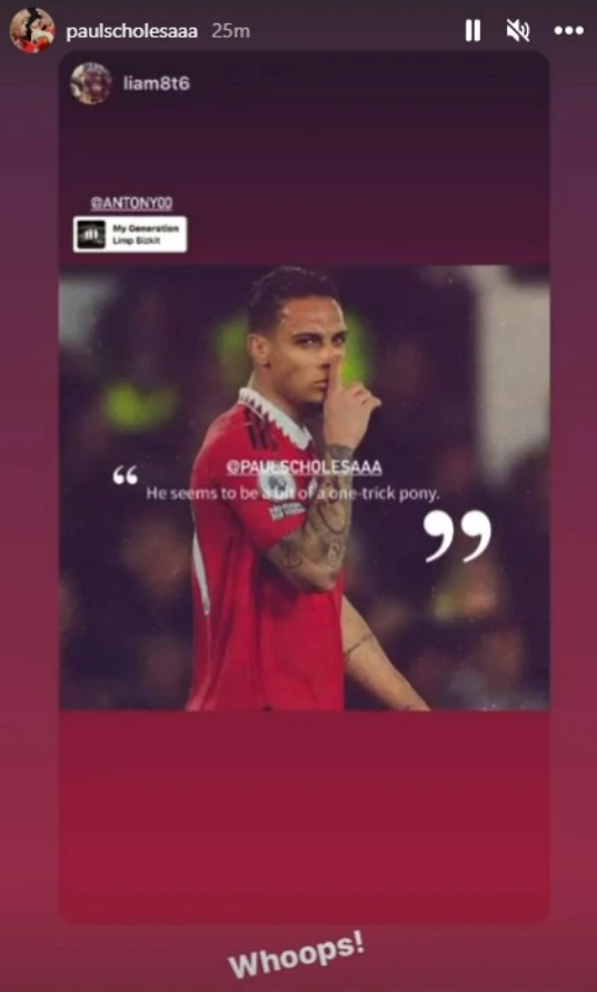 Antony đáp trả Paul Scholes 1