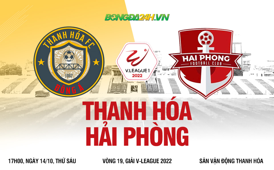 truc tiep bong da Thanh Hoa vs Hai Phong VLeague 2022 hom nay