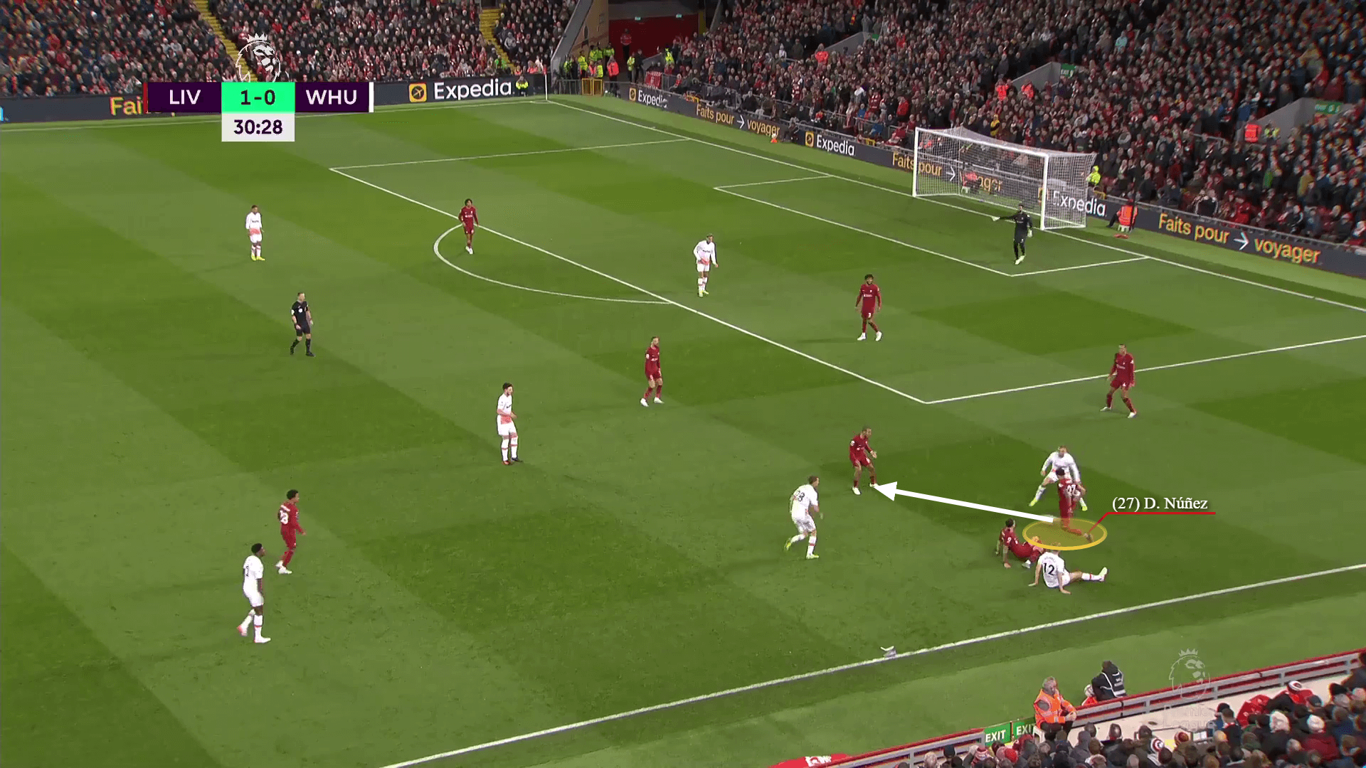 Darwin Nunez vs West Ham Tân binh bom tấn đã bắt nhịp được với Liverpool 22 Darwin Nunez vs West Ham Tân binh bom tấn đã bắt nhịp được với Liverpool 22