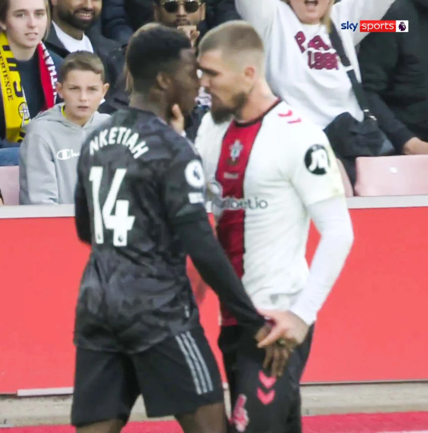 CĐV Arsenal đòi thẻ đỏ cho cầu thủ của Southampton 2