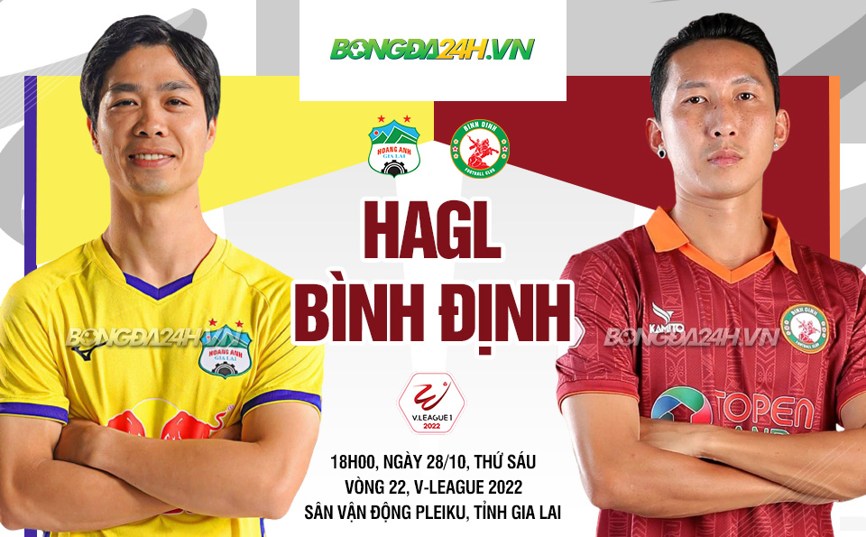 Nhận định HAGL vs Bình Định vòng 22 V-League 2022 Nhan dinh HAGL vs Binh dinh vong 22 V-League 2022