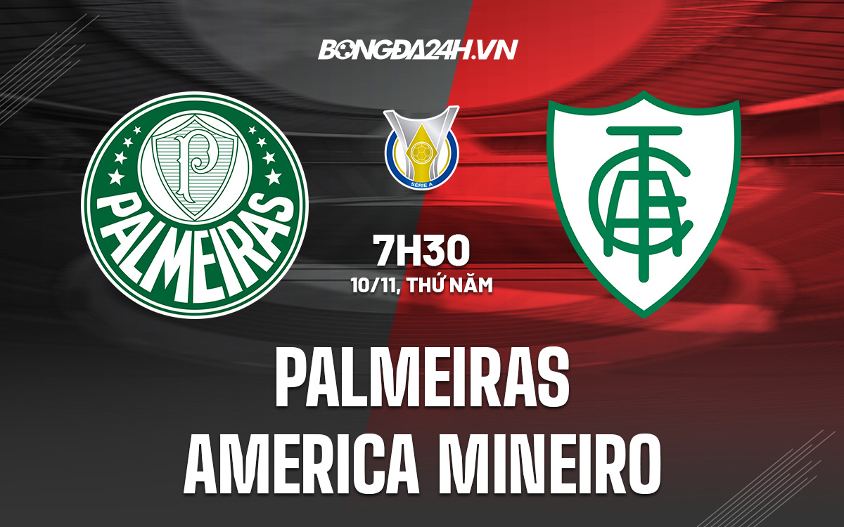 Palmeiras vs America Mineiro