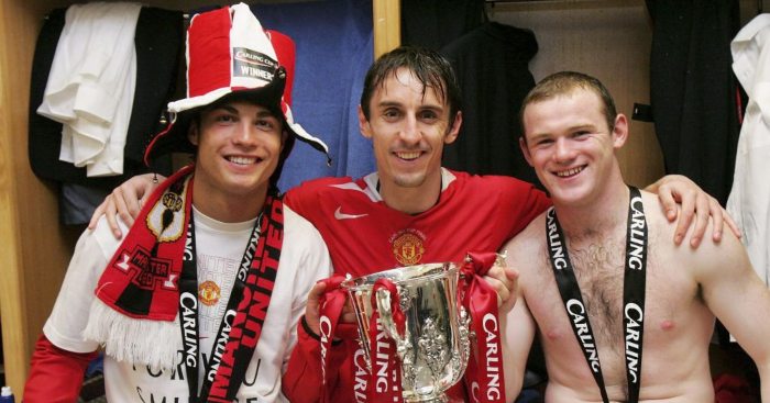 Cristiano-Ronaldo-Gary-Neville-Wayne-Rooney-Man-Utd-F365