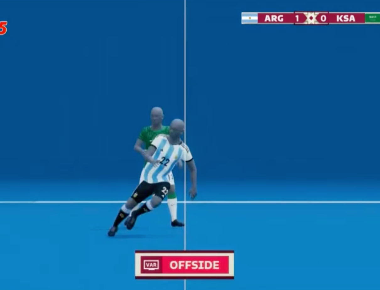 Lautaro Martinez mất oan bàn thắng vào lưới Saudi Arabia 1 Lautaro Martinez mất oan bàn thắng vào lưới Saudi Arabia 1