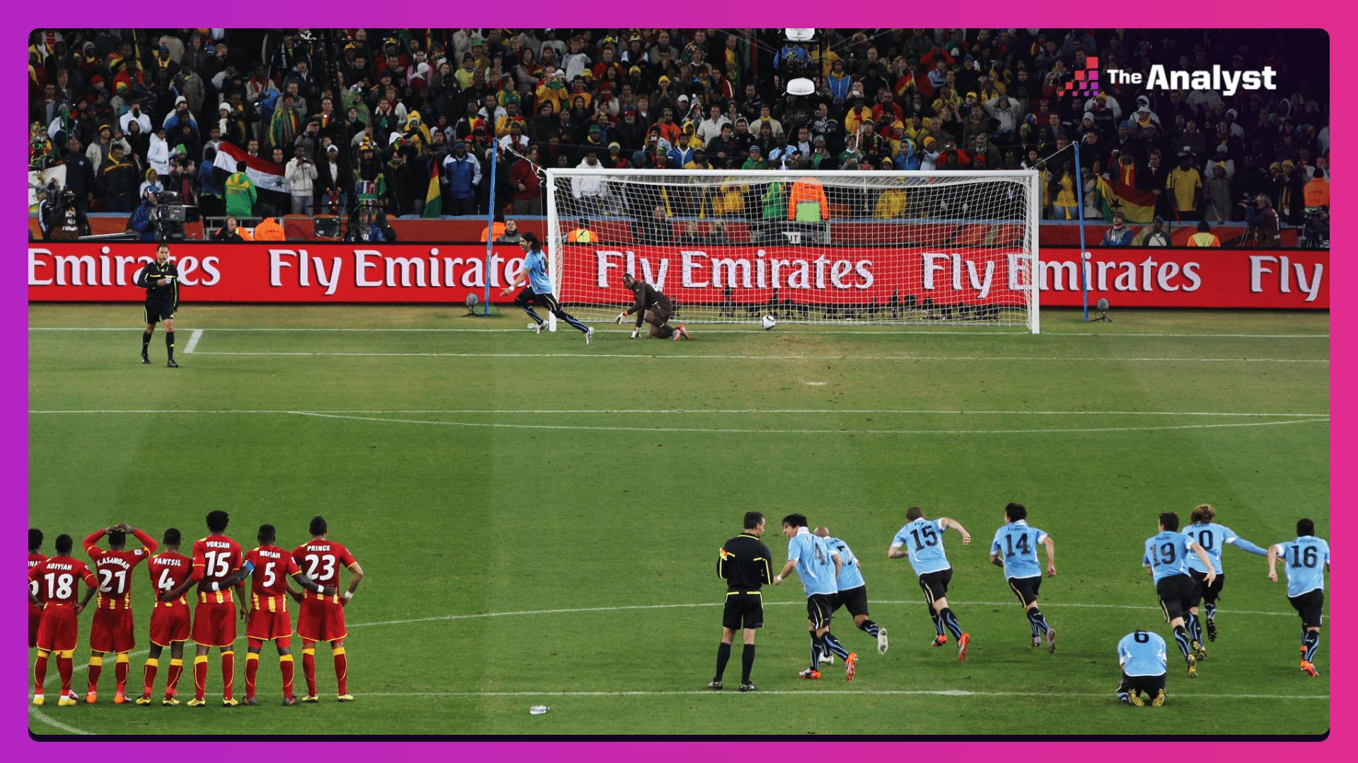 Nhìn lại Uruguay vs Ghana (World Cup 2010) Khi giấc mơ cả châu lục bị đánh bay bởi một đôi tay 3 Nhìn lại Uruguay vs Ghana (World Cup 2010) Khi giấc mơ cả châu lục bị đánh bay bởi một đôi tay 3