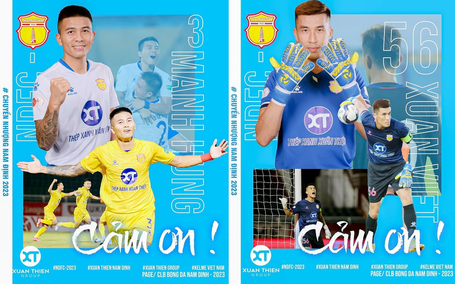 Pham Manh Hung va dinh Xuan Viet la hai trong so nhung cau thu se phai chia tay CLB Nam dinh