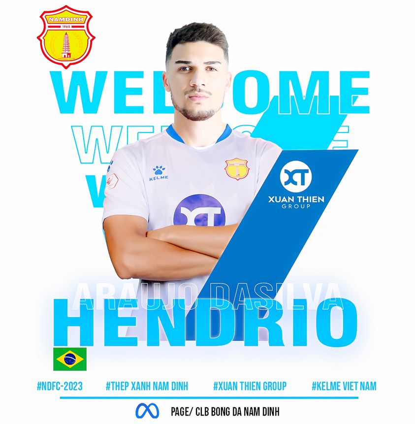 CLB Nam Định chính thức ra mắt ngoại binh đầu tiên ở mùa giải 2023 1 CLB Nam Định chính thức ra mắt ngoại binh đầu tiên ở mùa giải 2023 1
