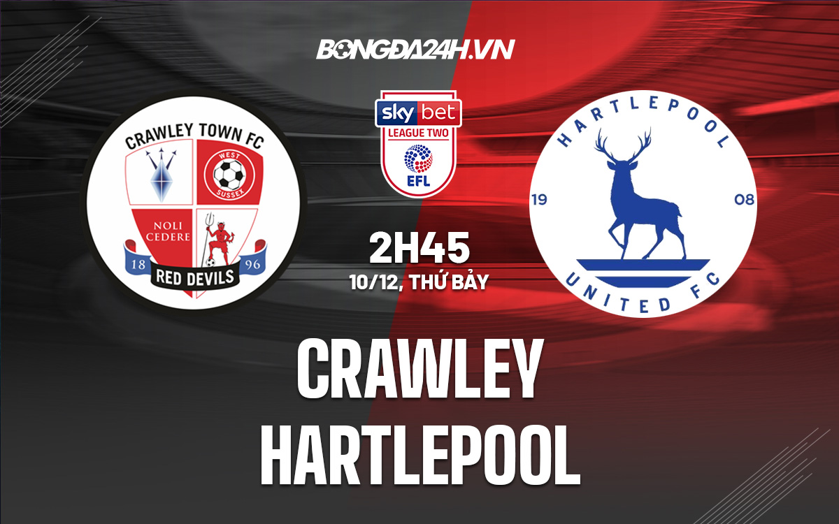 Crawley vs Hartlepool