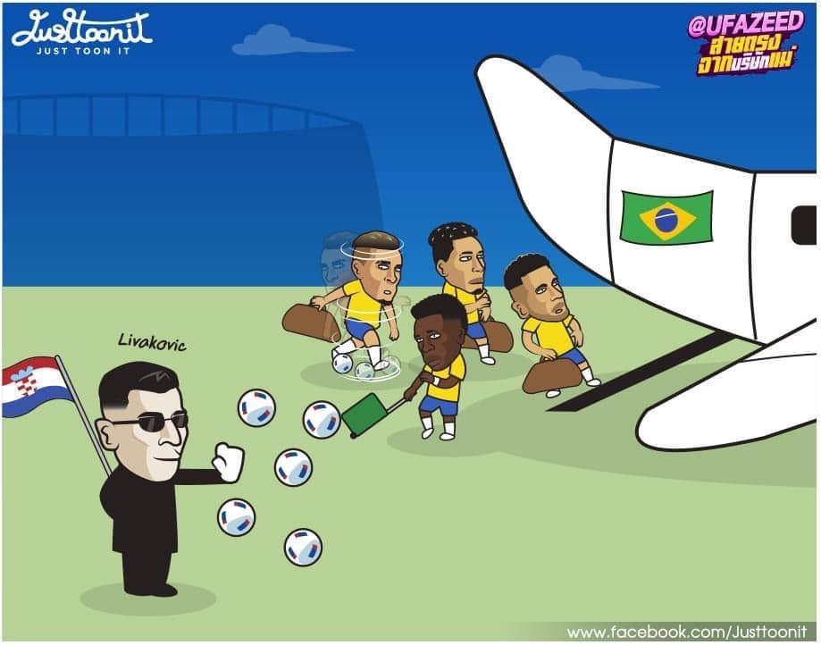 Loạt ảnh chế sau thất bại của Brazil trước Croatia 2