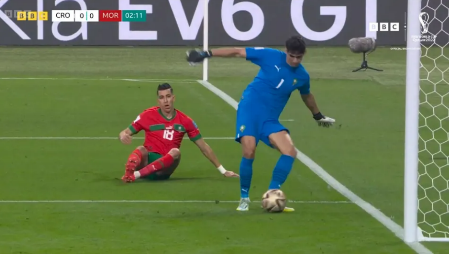 Tình huống hài hước nhất trận Croatia vs Morocco 1