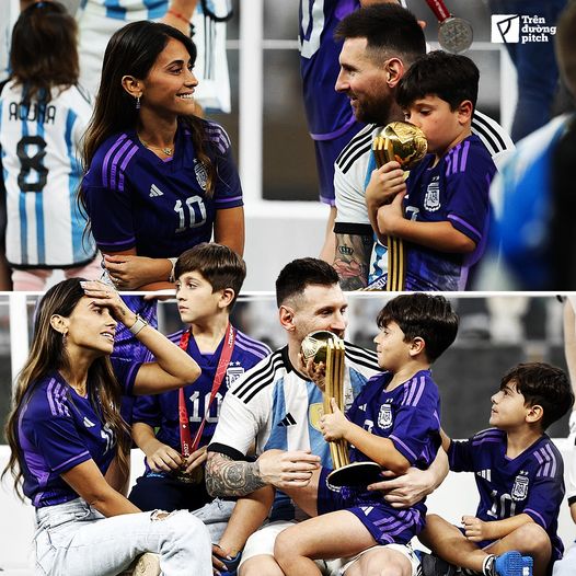Khoảnh khắc vợ con chia vui cùng Lionel Messi 2