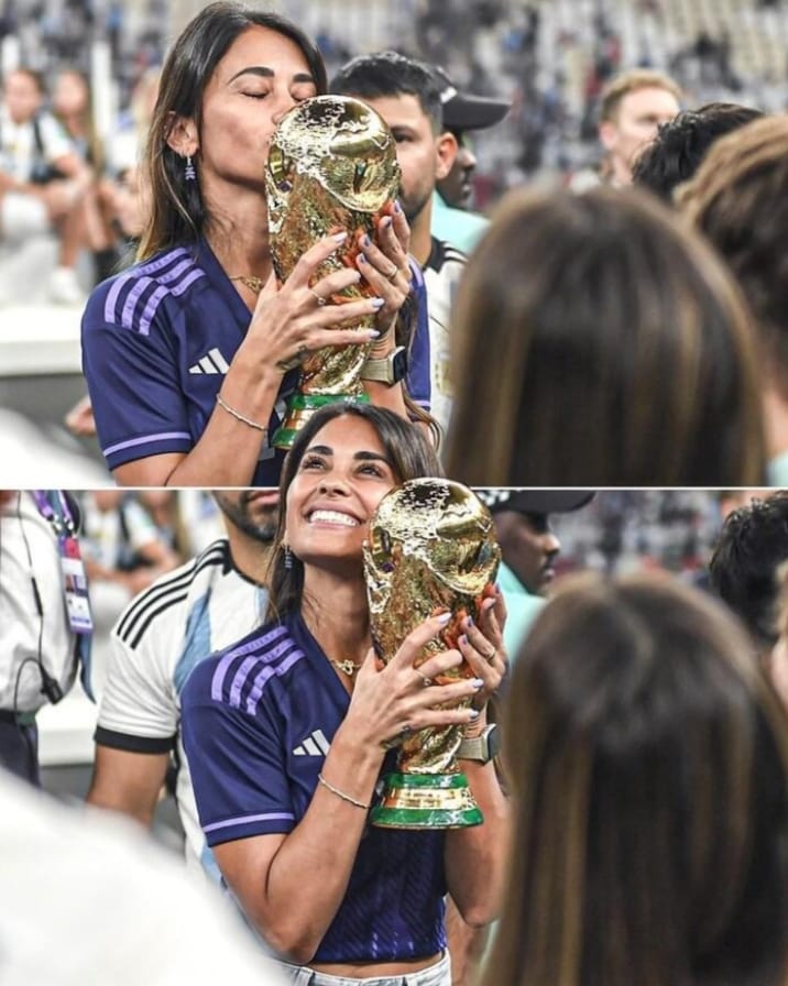 Khoảnh khắc vợ con chia vui cùng Lionel Messi 1