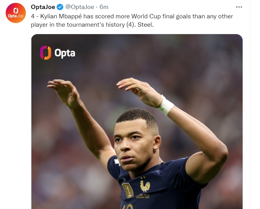 Kylian Mbappe lập kỷ lục ghi bàn khó tin ở World Cup 1