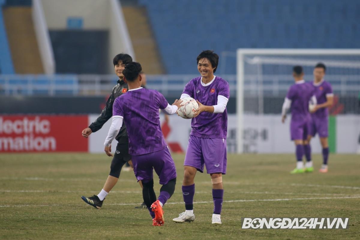 Tuan Anh Van Thanh trong buoi tap chieu 26/12