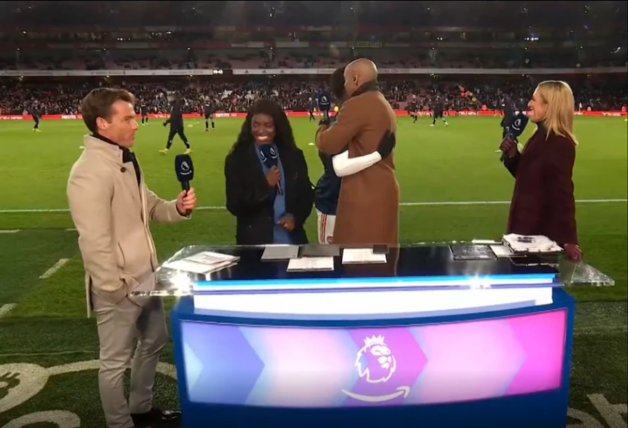 Bukayo Saka om chat Thierry Henry 