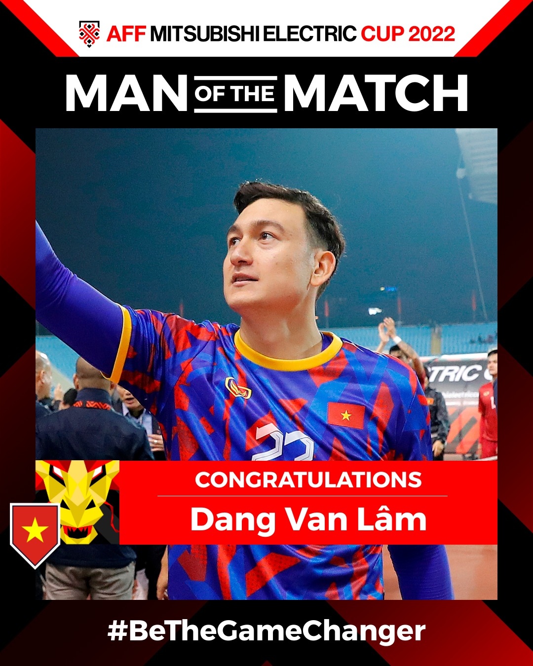 Thủ môn Đặng Văn Lâm được AFF vinh danh sau trận thắng Malaysia 1 Thủ môn Đặng Văn Lâm được AFF vinh danh sau trận thắng Malaysia 1