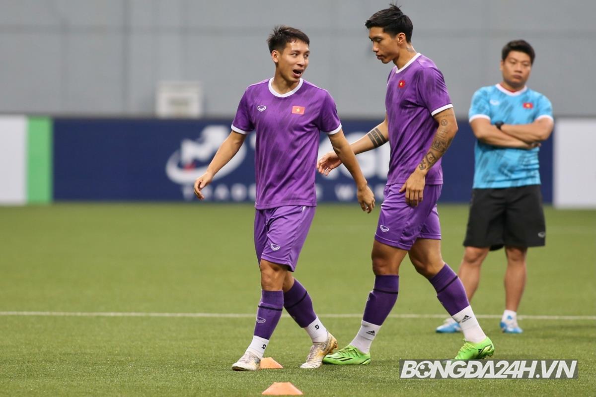 doan Van Hau trong buoi tap chieu 29/12