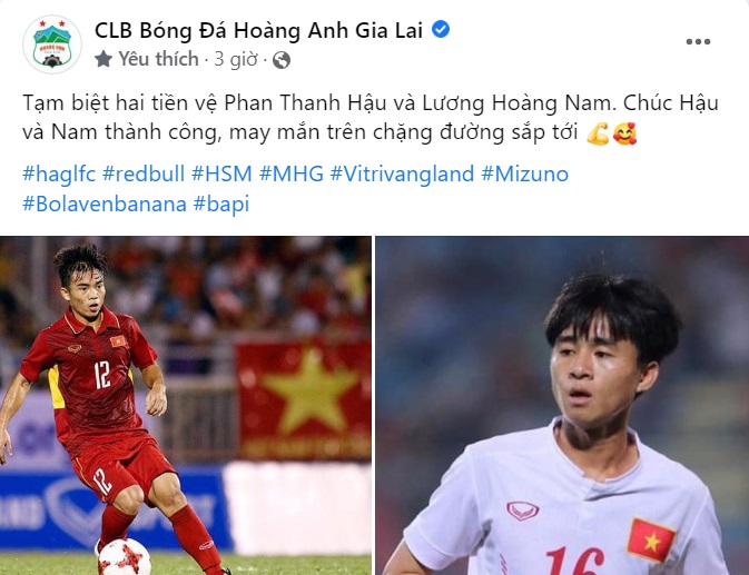 HAGL chia tay hai tiền vệ Thanh Hậu, Hoàng Nam 1 HAGL chia tay hai tiền vệ Thanh Hậu, Hoàng Nam 1