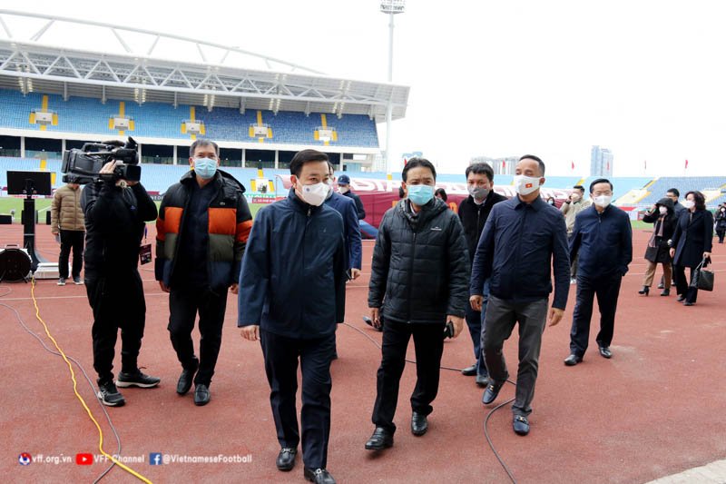Lãnh đạo UBND Hà Nội và Bộ VHTT&DL kiểm tra công tác chuẩn bị trận đấu giữa ĐT Việt Nam – ĐT Trung Quốc