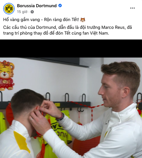 Các đội bóng lớn chúc mừng Tết Nguyên đán