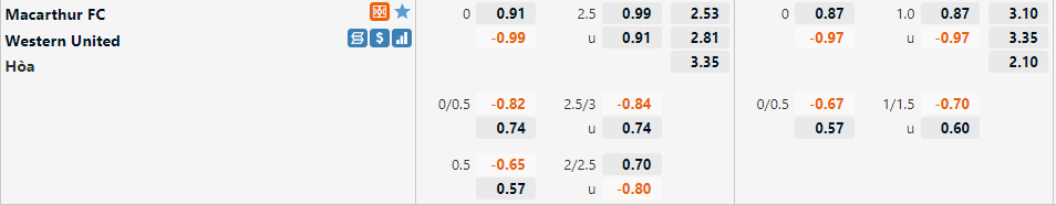 Macarthur vs Western United