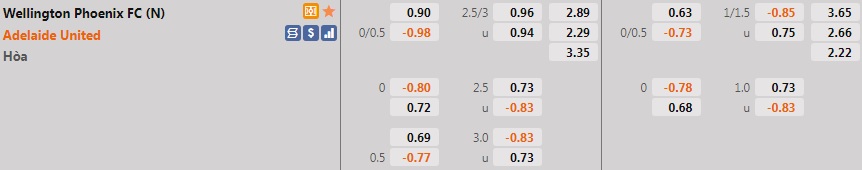 Wellington Phoenix vs Adelaide