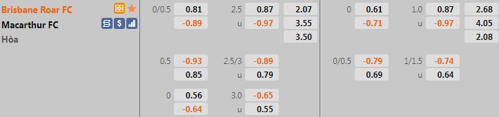 Brisbane Roar vs Macarthur