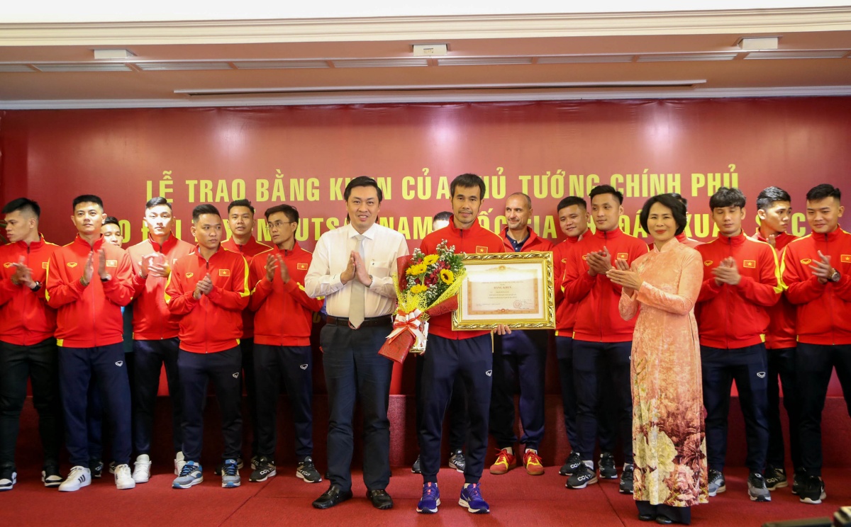 Đội tuyển Futsal Việt Nam được vinh danh