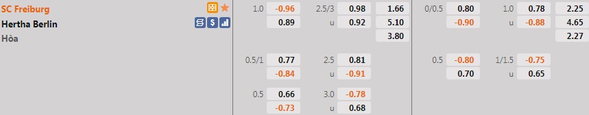 Freiburg vs Hertha Berlin