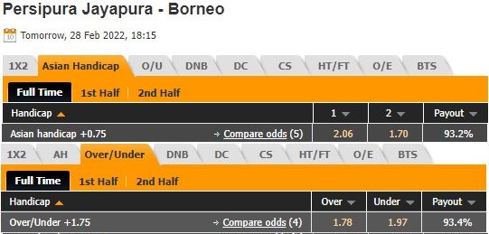 Persipura Jayapura vs Borneo