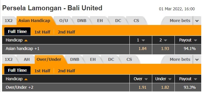 Persela Lamongan vs Bali United