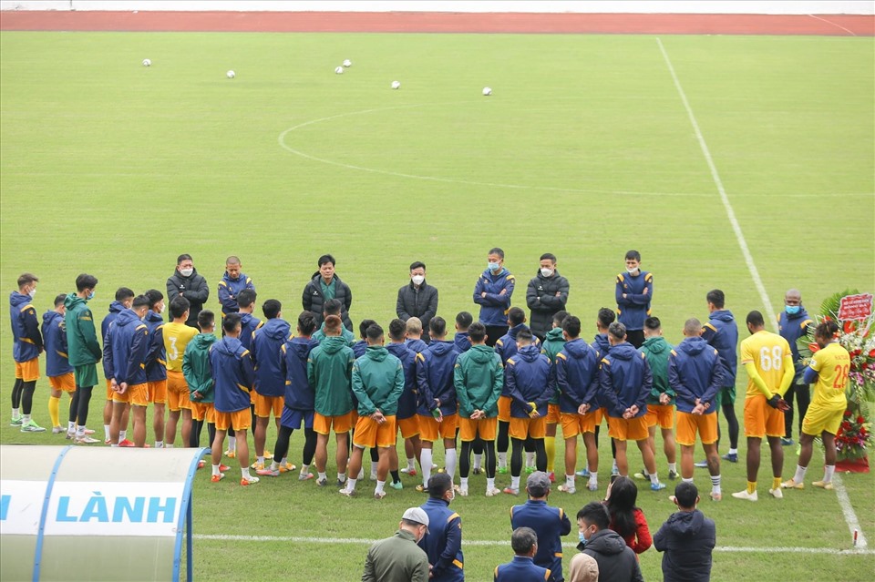 CLB Nam Định đã hội quân trở lại trong ngày mùng 4 Tết.