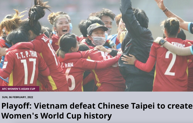 Liên đoàn bóng đá châu Á ngợi khen ĐT nữ Việt Nam