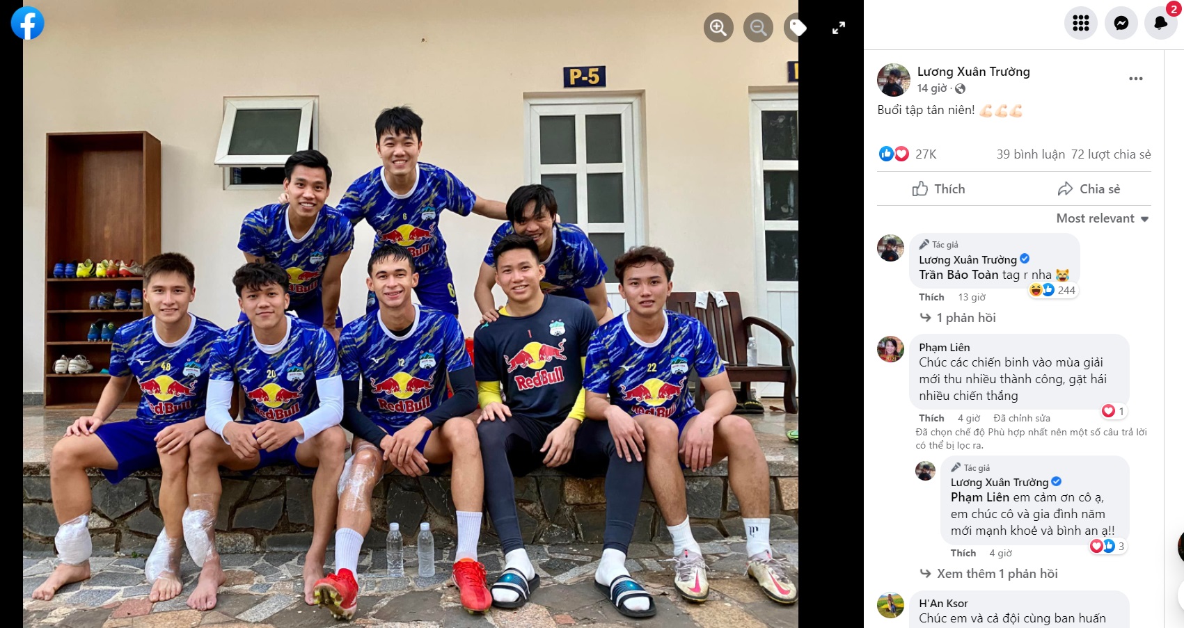 Xuân Trường khoe ảnh đầu năm tại HAGL hình ảnh