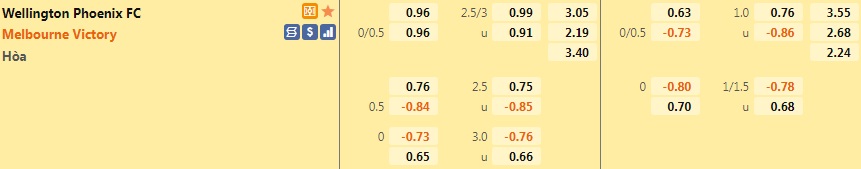 Wellington Phoenix vs Melbourne Victory