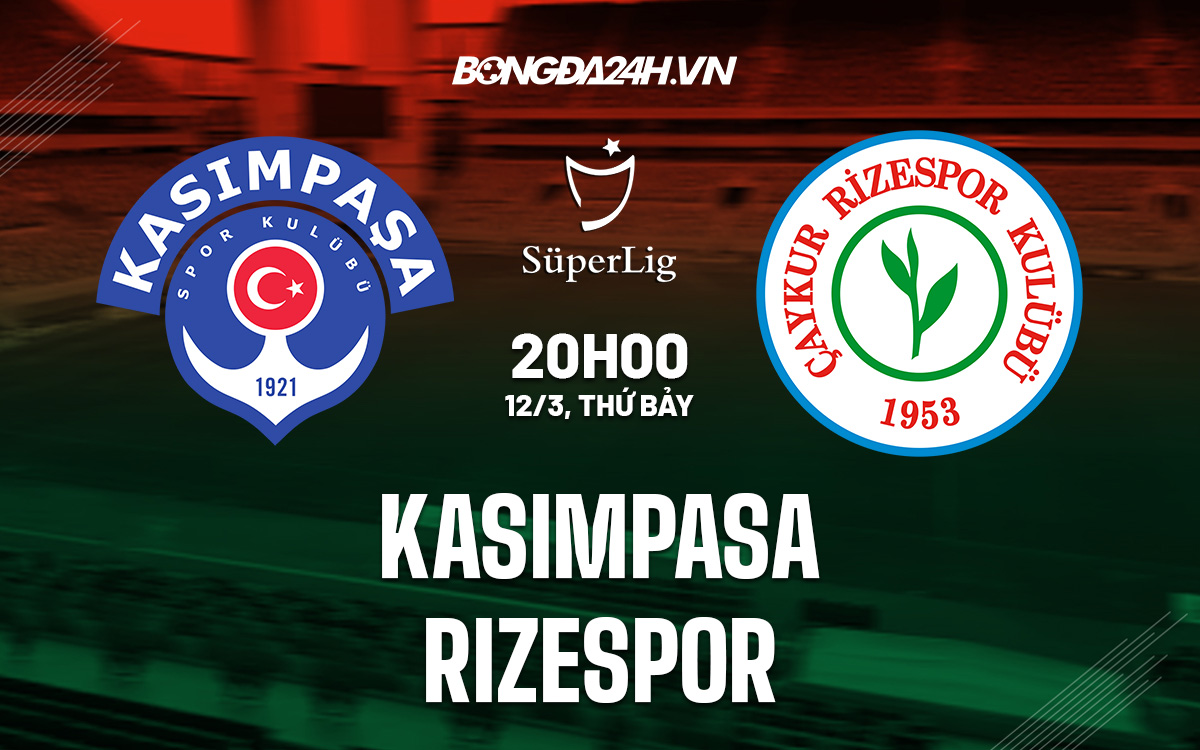 Soi kèo Kasimpasa vs Rizespor 20h00 VĐQG Thổ Nhĩ Kỳ 2021/22