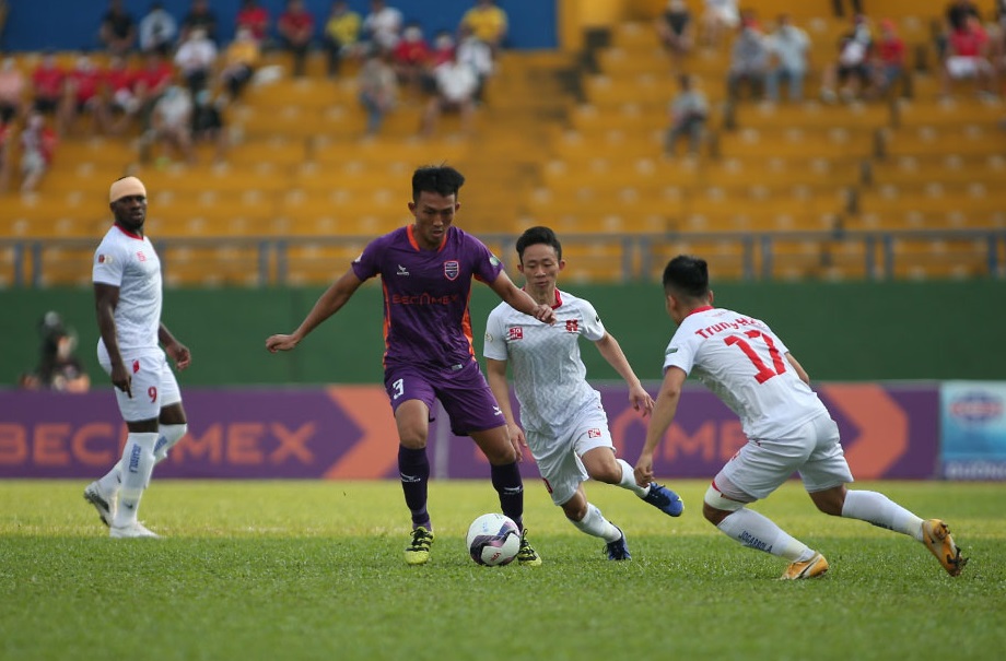 Bình Dương vs Hải Phòng. Ảnh: VPF